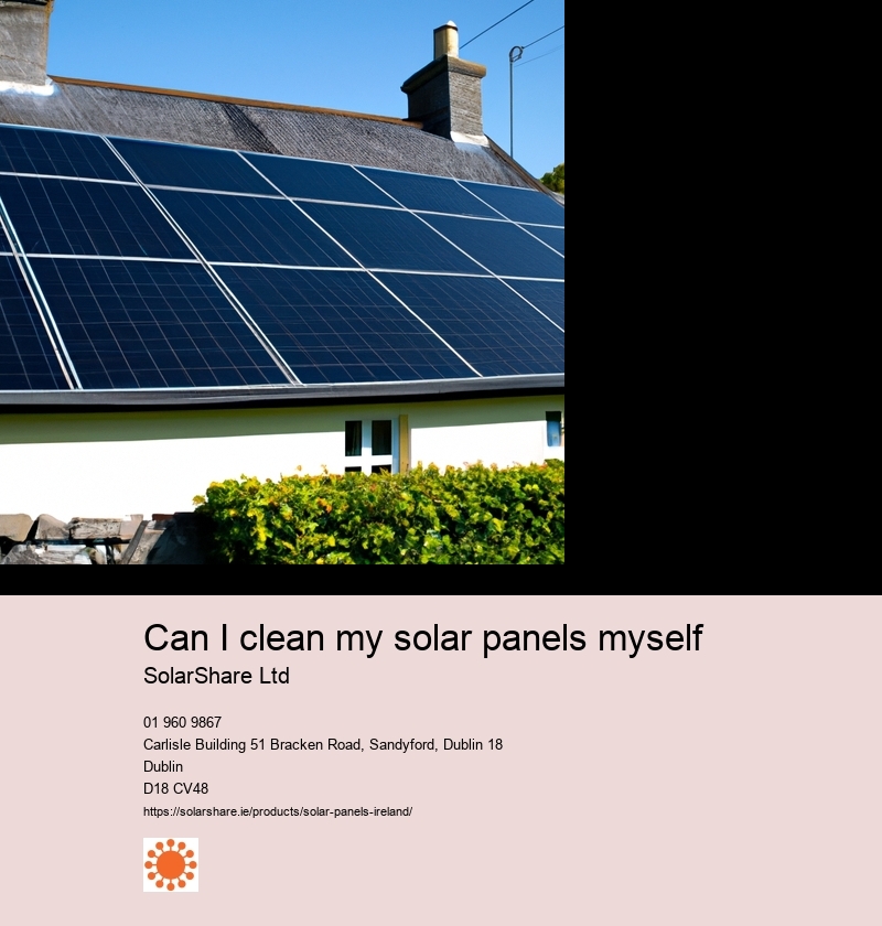 Can I clean my solar panels myself