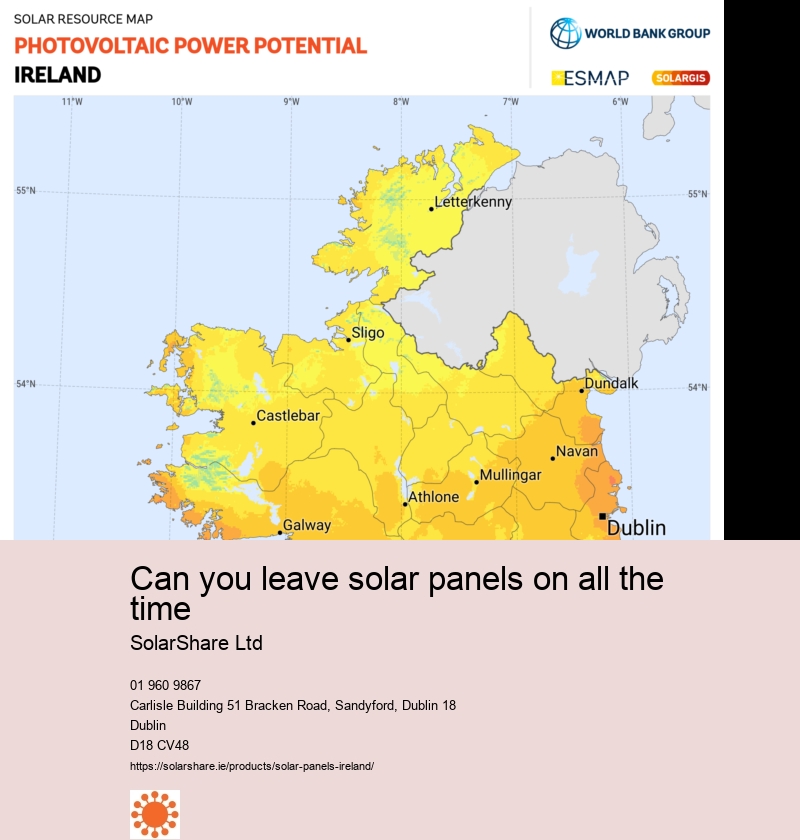 solar panels and battery