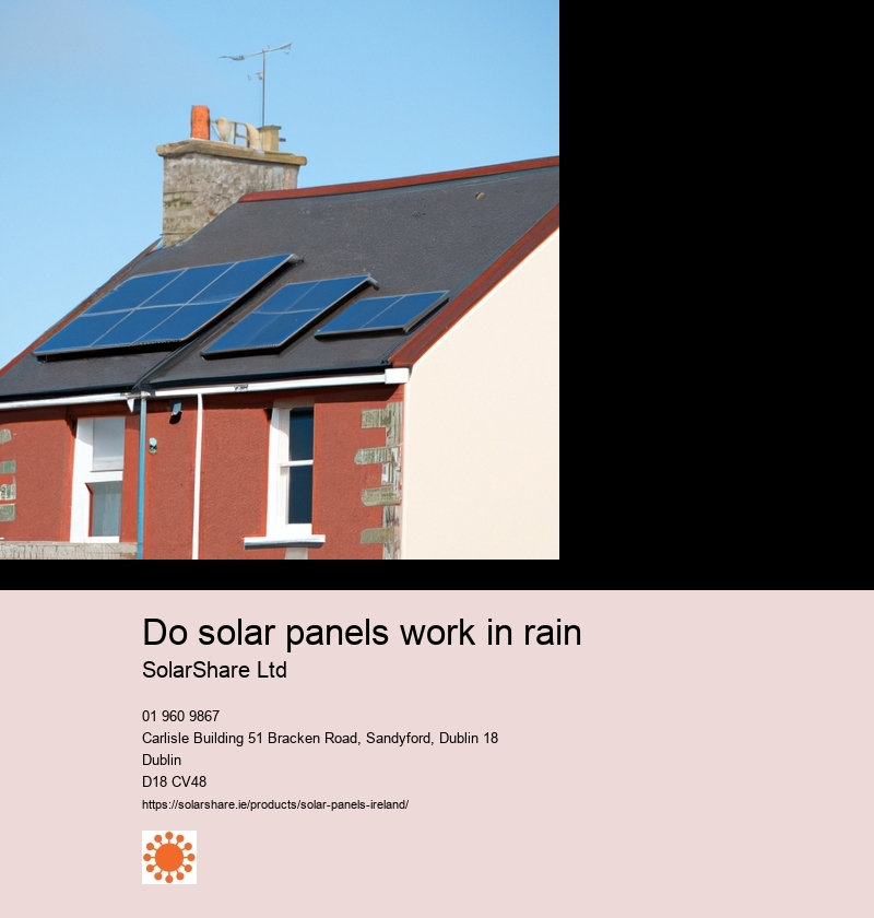 Do solar panels work in rain