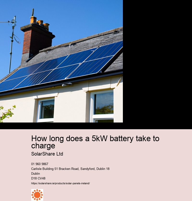 How long does a 5kW battery take to charge