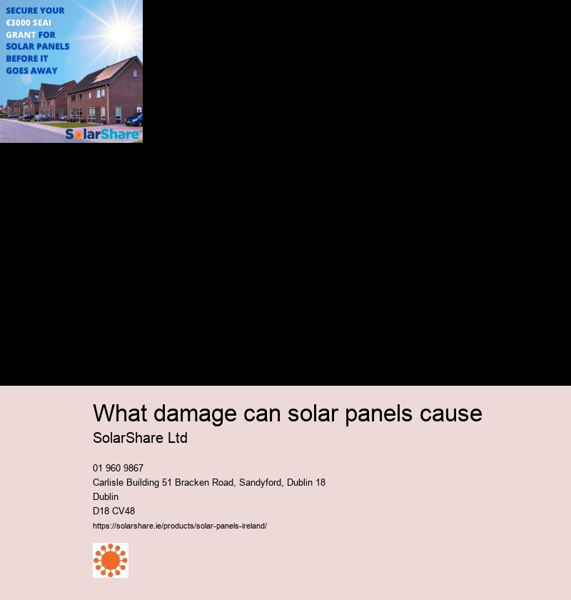 use of solar panels