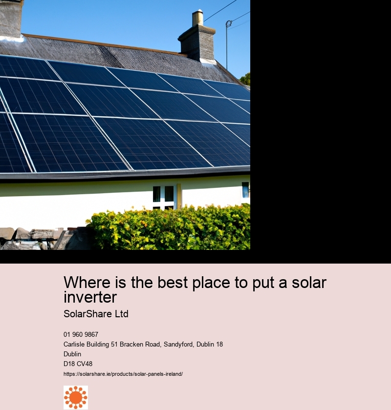 Where is the best place to put a solar inverter